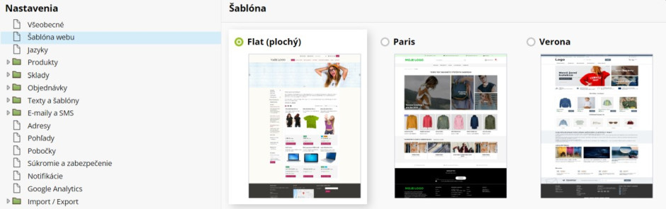 Výber Flat šablóny pre web alebo e-shop - BiznisWeb.sk