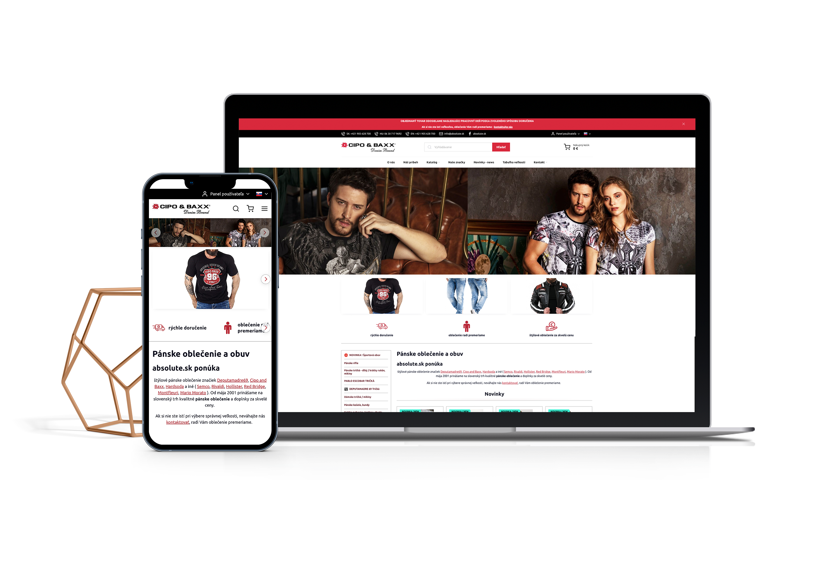Redesign e-shopu Absolute.sk pomocí šablony Verona