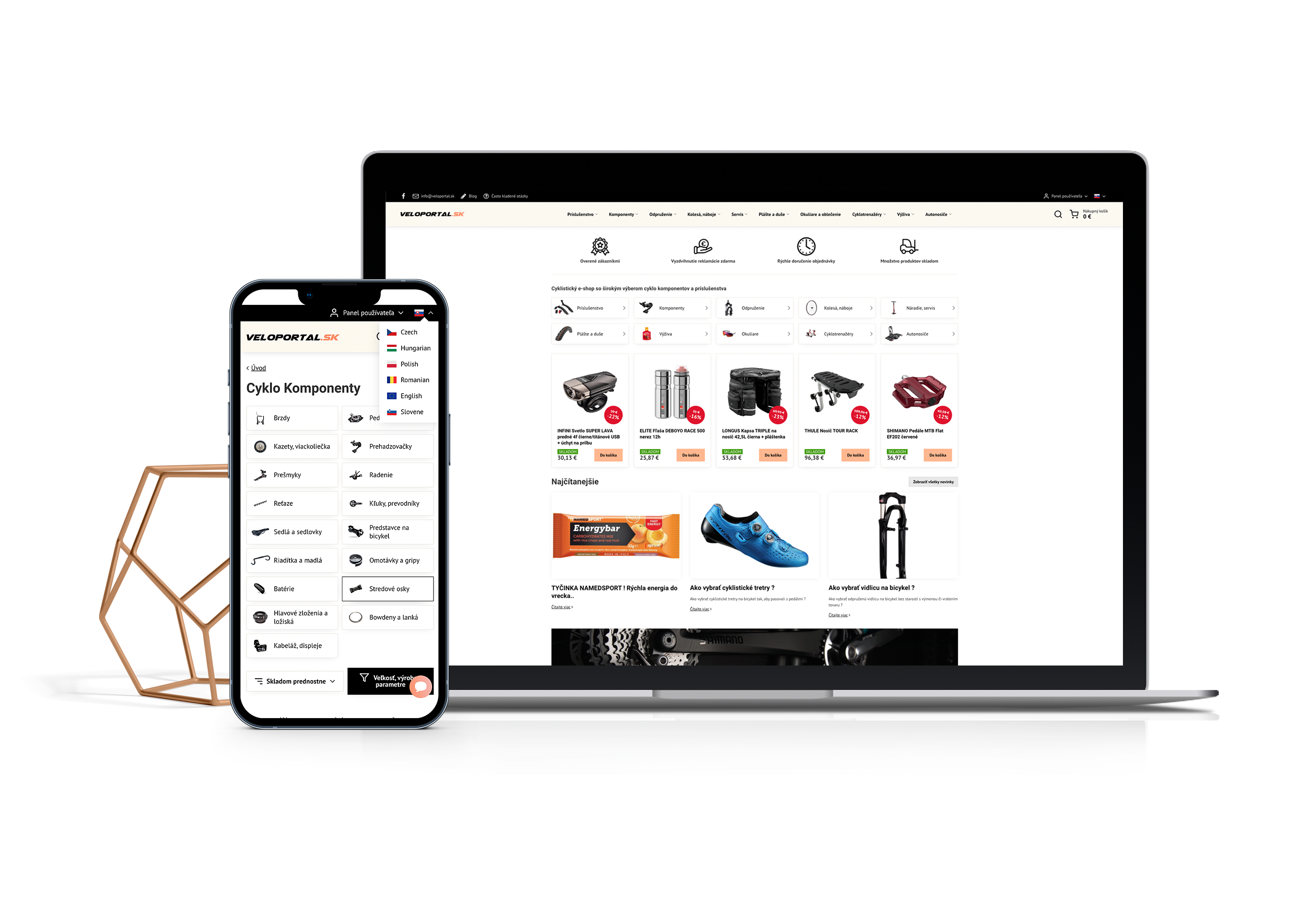 Redesign e-shopu Veloportal.sk pomocou šablóny Verona
