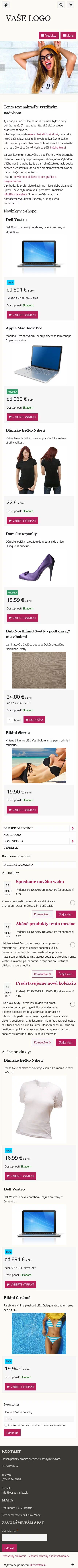 Mobilná šablóna - šablóna Flat: vlastný vzhľad pre e-shop, či pre webstránku Mobilná šablóna - množstvo kombinácií pre vytvorenie vlastnej šablóny vzhľadu pre e-shop alebo web: mobilná Flat šabló