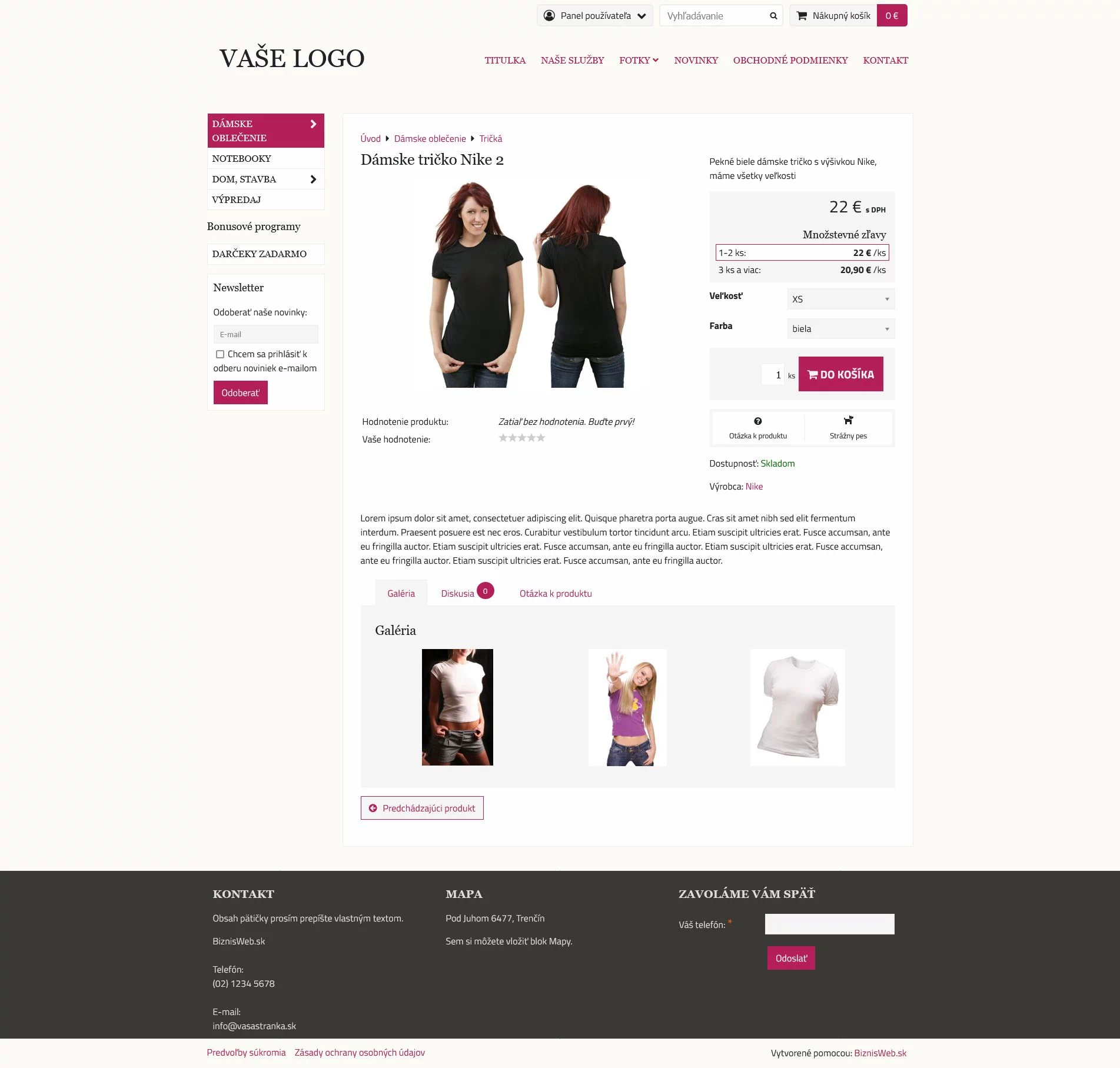 Detail produktu - šablóna Flat: vlastný vzhľad pre e-shop, či pre webstránku Detail produktu - množstvo kombinácií pre vytvorenie vlastnej šablóny vzhľadu pre e-shop alebo web: mobilná Flat šabló