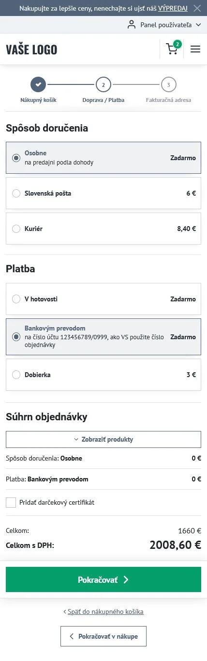 Mobilná objednávka - eshop šablóna Verona od BiznisWeb.sk pre e-shopy rôzneho zamerania, viacjazyčné či máloproduktové shopy  Mobilná objednávka - ecommerce šablóna Verona nájde využitie nielen pre e-shopy s oblečením.