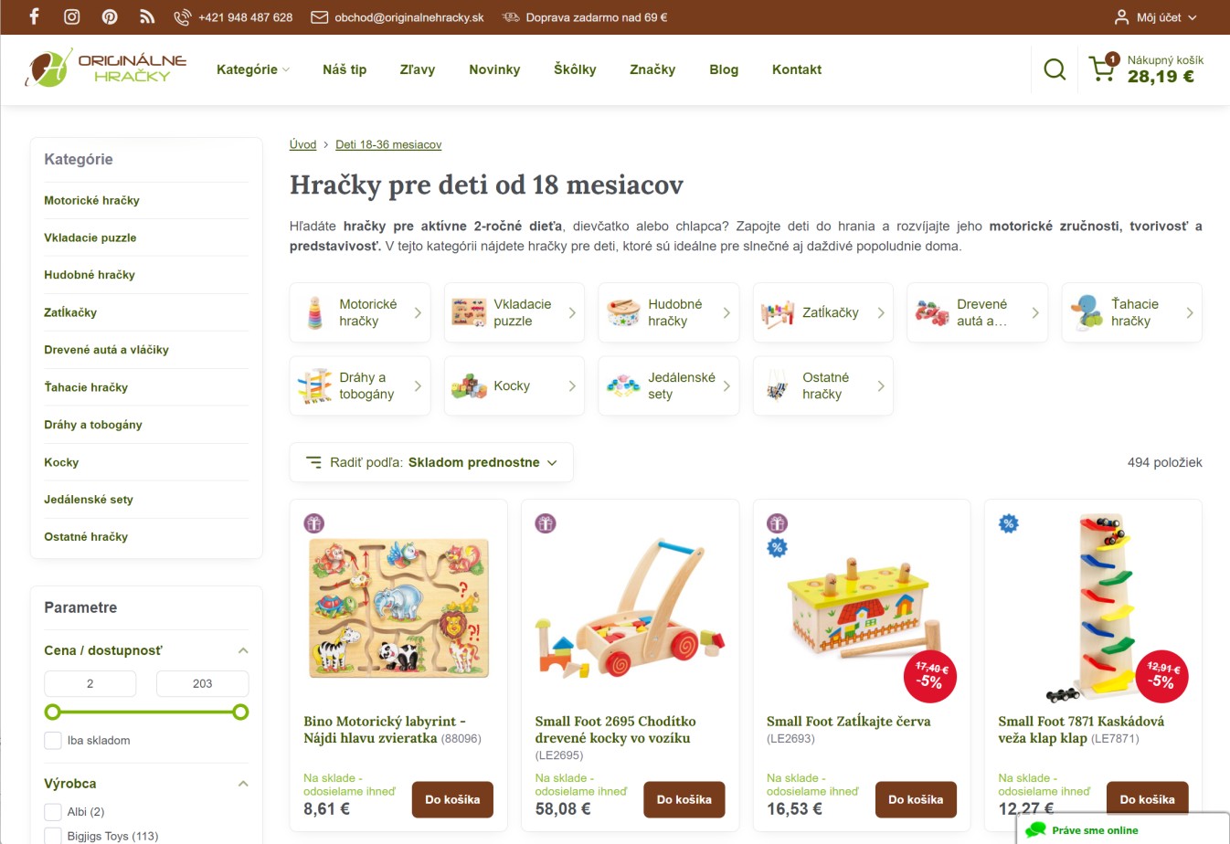 Eshop systém na prenájom od BiznisWeb.sk
