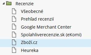 Aktivácia recenzií Zboží v e-shope na BiznisWebe