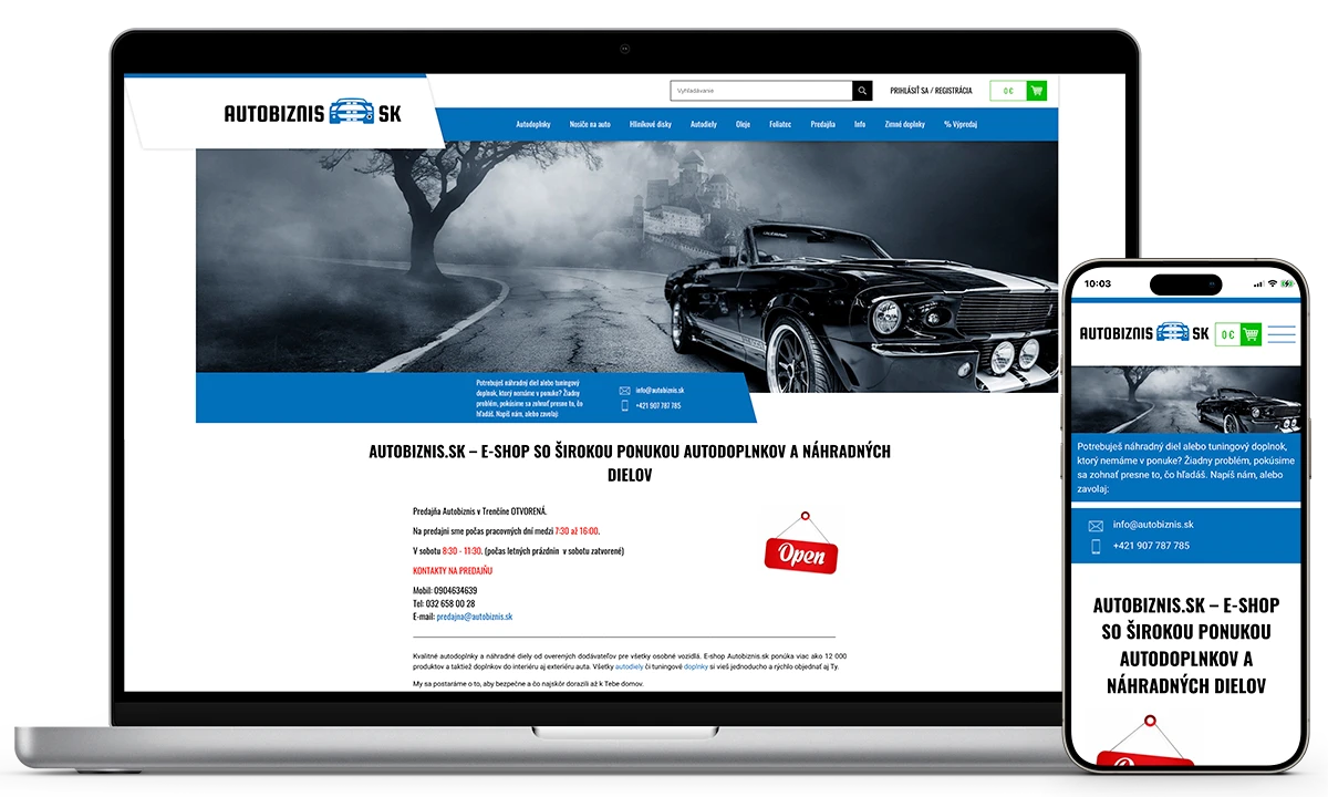 Skúsenosti s eshopom od BiznisWebu