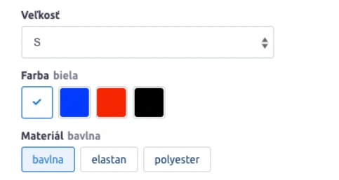 Typ vypisu - variants
