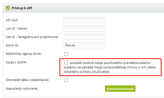 GDPR v systéme Flox a služby tretích strán