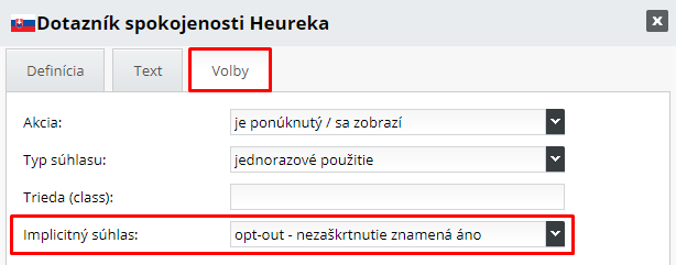 Heuréka overené implicitný súhlas