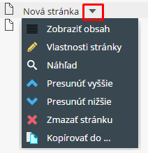 vlastnosti stranok