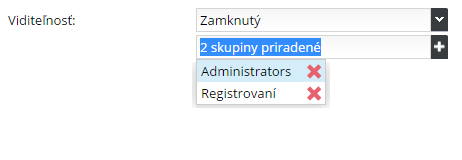 Vymazanie skupiny pre viditeľnosť www stránky