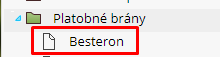 nastavenia besteron v admine eshopu