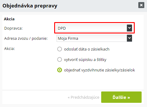 objednavka DPD