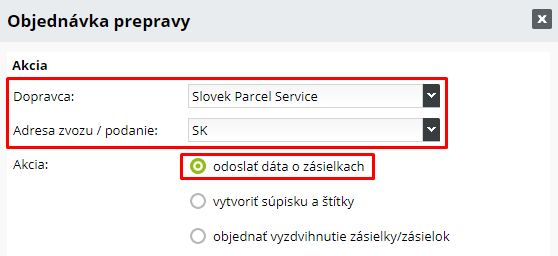 Odosielanie informácií o zásielkach do SPS | BiznisWeb.sk