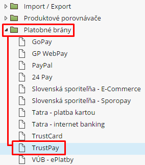 implementácia trustpay