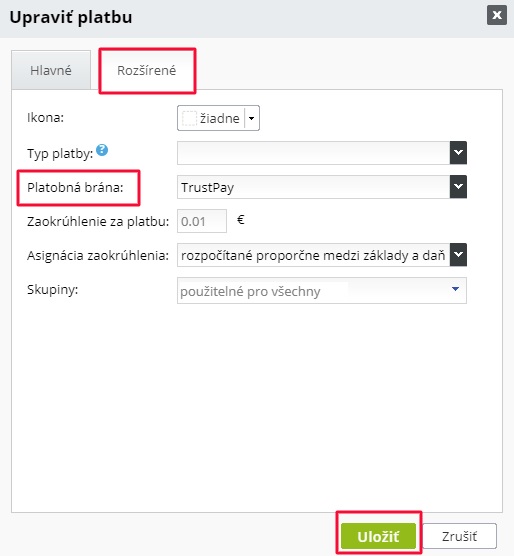 platobná brána TrustPay