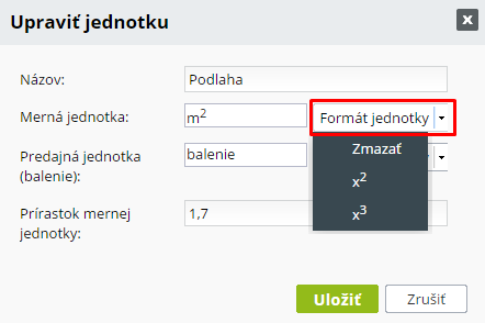 Formát mernej jednotky