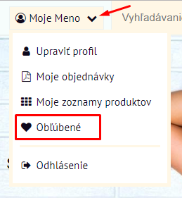 Odkaz na obľúbené produkty | BiznisWeb.sk