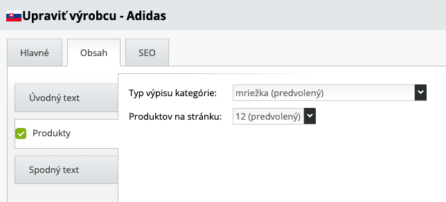 informácie o Výrobcovi