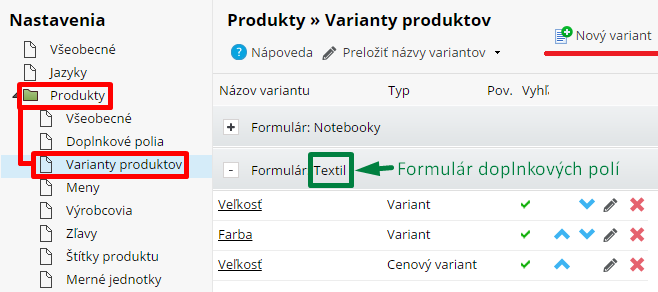 varianty produktov