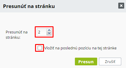 presun na stranku zoznamu