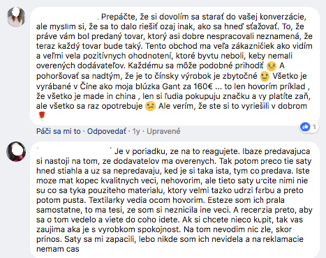 spokojní zákazníci sa vás zastanú aj v debatách na FB