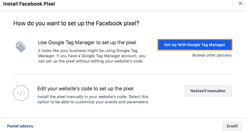 nastavenie Facebook Pixelu cez GTM