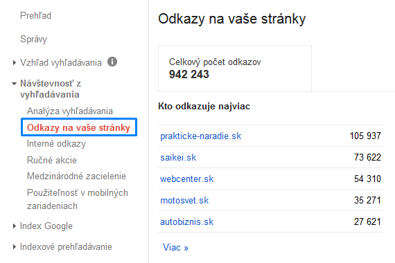 spätné odkazy na váš web