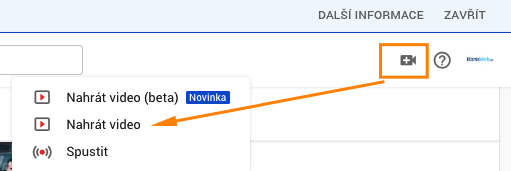 ako nahrať video na youtube