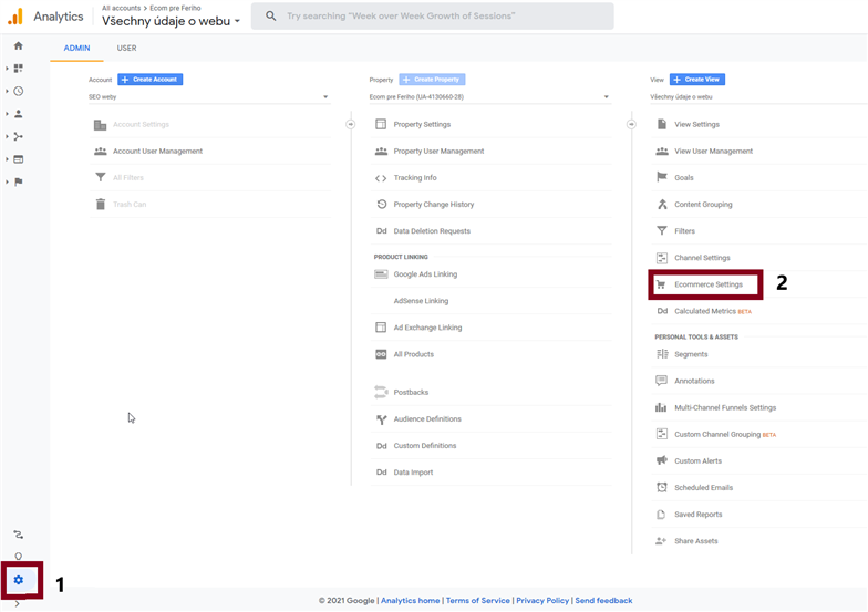 aktivácia EEC v Google Analytics