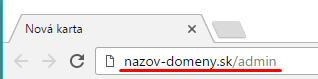 url adresa pre prihlásenie do administrácie webu