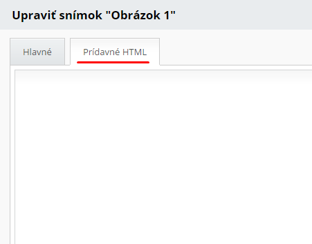 Prídavné HTML