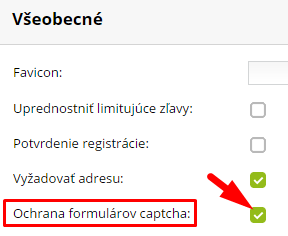 ochrana pred spamom - captcha