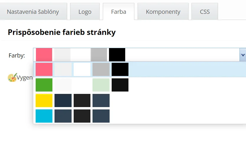 Prispôsobenie farieb stránky v šablóne Barcelona od BiznisWebu