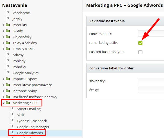 google adwords nastavenie remarketingu