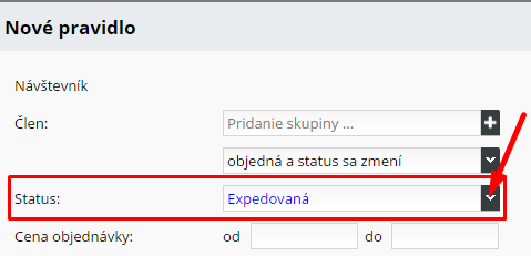 status objednávky