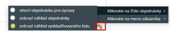 Nastavenie vyskladňovacieho listu