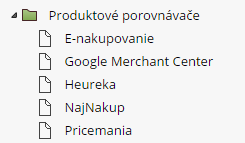 XML feed pre produktové porovnávače