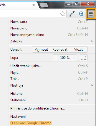 aktualizácia prehliadača google chrome