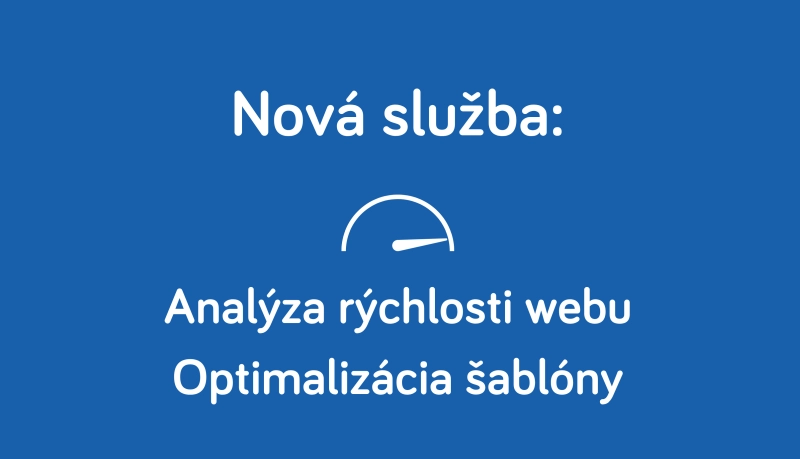 Služba: analýza rýchlosti webu a optimalizácia šablóny e-shopu