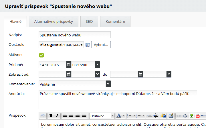 Ako vytvoriť web stránku a ako vytvoriť blog a novinky? Blog a novinky na webe pomocou funkcie Novinky