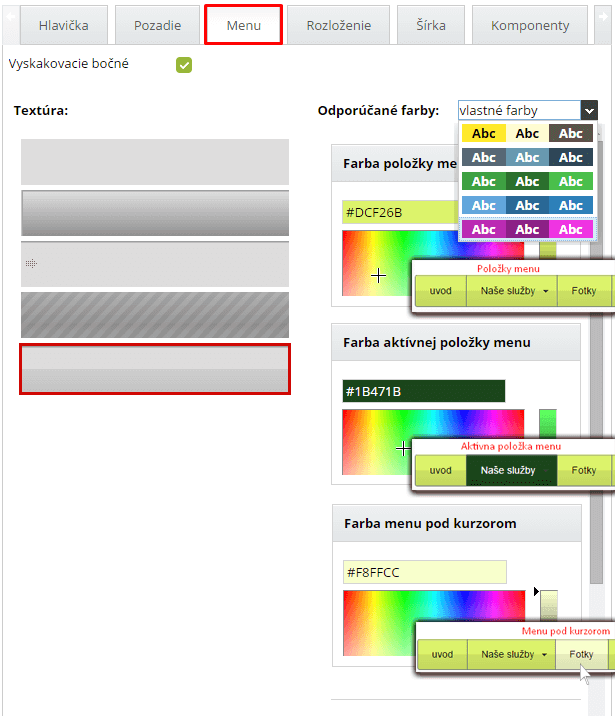 Jednoducha volba farebnosti  pre jedinecny web design