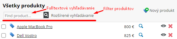 Fulltextove vyhladavanie v administracii FLOX