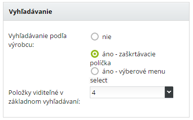 Vyhladavanie aktivovane