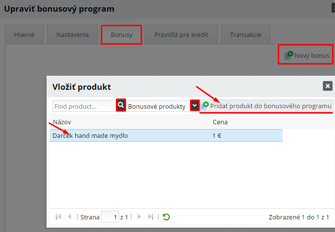 Bonusove produkty nemaju pri nakupe zobrazeny variant