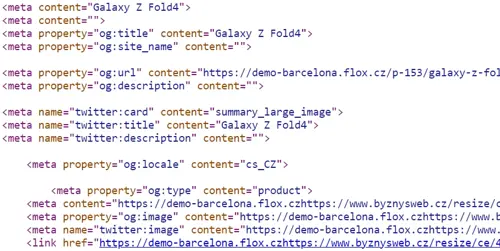 Príklad štruktúrovaných dát: Facebook Open Graph