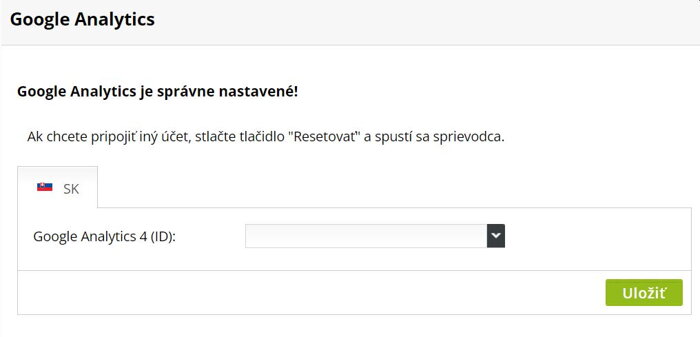 BiznisWeb.sk: prepojenie e-shopu s GA4 cez prihlásený Google účet