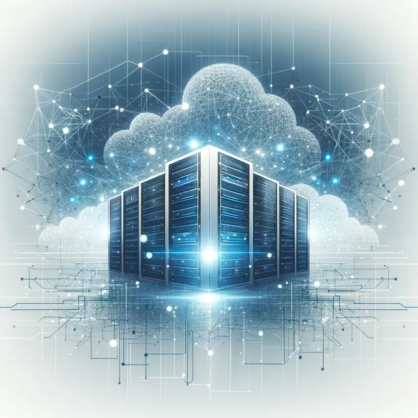 Spoľahlivý cloud hosting - pict. by Dall-e