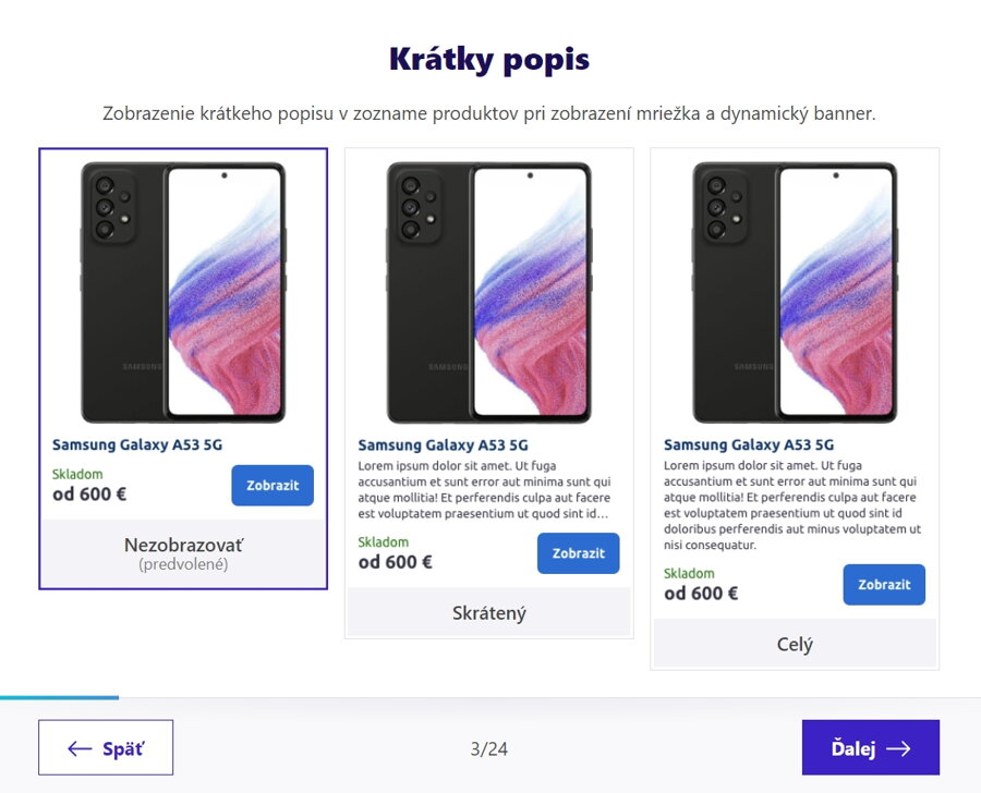 Krátky popis produktov v e-shope: nastavenie vzhľadu v šablóne Verona od BiznisWeb.sk