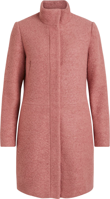 Dámsky kabát v lososovej farbe