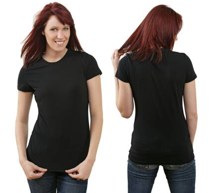 Ladies t-shirt black